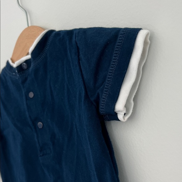 Little Me Baby Navy with Dog in Canoe Graphic Tee Style# 84803LK/LKI Size 6M - Picture 6 of 14